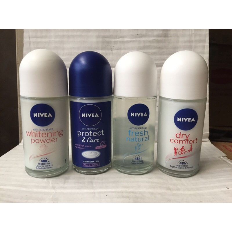 Combo 4 Chai Lăn Khử Mùi Nivea Nữ Loại 50ml - Mỹ