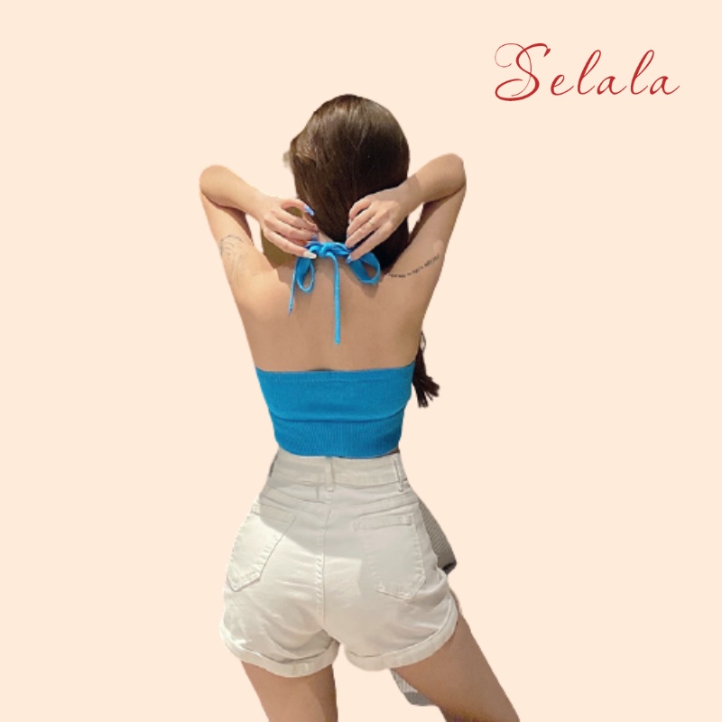 Áo Yếm Nữ Selala Croptop Co Giãn Thoáng Mát Cực Sành Điệu BS05
