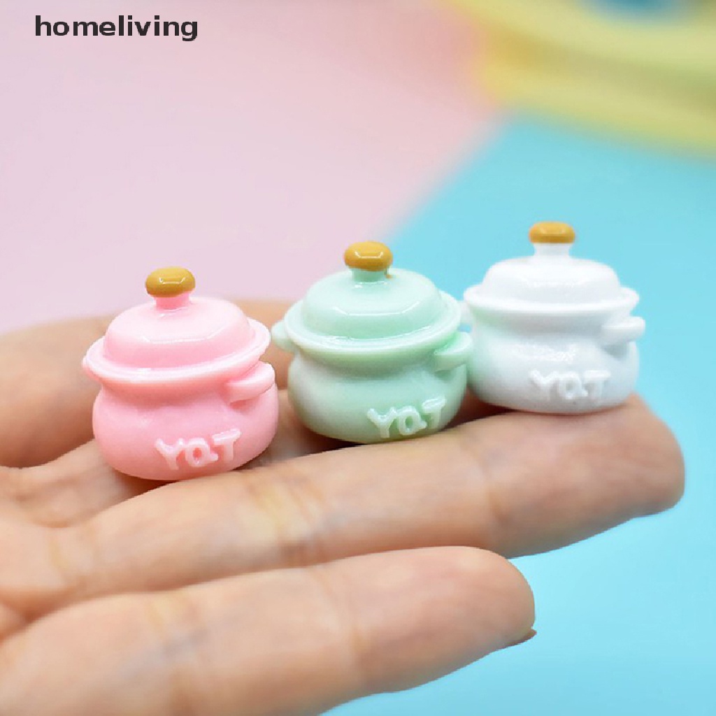 Bộ 2 Mô Hình Nồi Nấu Súp Mini Trang Trí Nhà Búp Bê