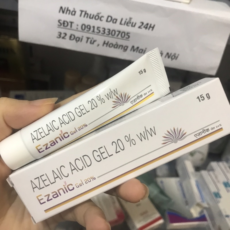 Ezanic gel Azelaic acid gel 20% 15g gel mờ thâm mụn