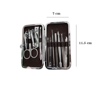 Bộ Kiềm Làm Móng 12 Món Có Hộp Đựng