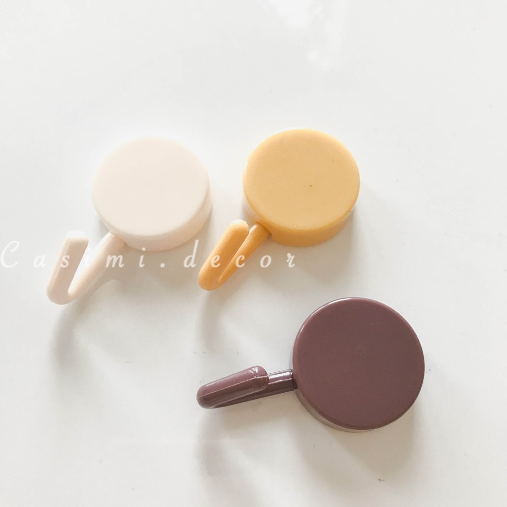 MÓC DÁN TRÒN TREO ĐỒ CUTE NHIỀU MÀU TRANG TRÍ NHÀ PHONG CÁCH HÀN QUỐC CASIMI.DECOR