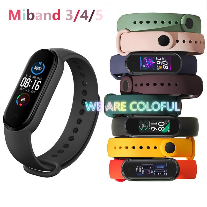 Dây Đeo Thay Thế Nhiều Màu Tiện Dụng Cho Đồng Hồ Thông Minh Xiaomi Mi Band 3 / 4 / 5