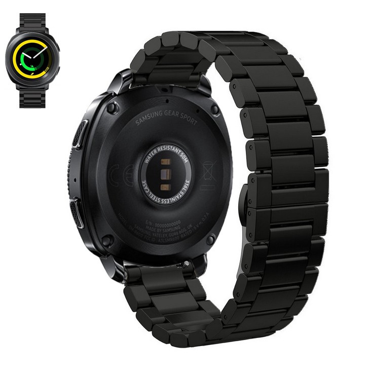 Dây đeo bằng thép không gỉ khóa bướm cho đồng hồ Samsung Gear Sport S4