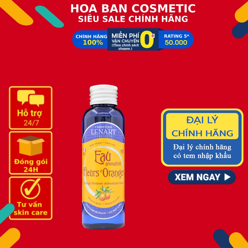 [Hàng nhập khẩu chính hãng] Toner Hoa Cam Christian Lenart 100ml