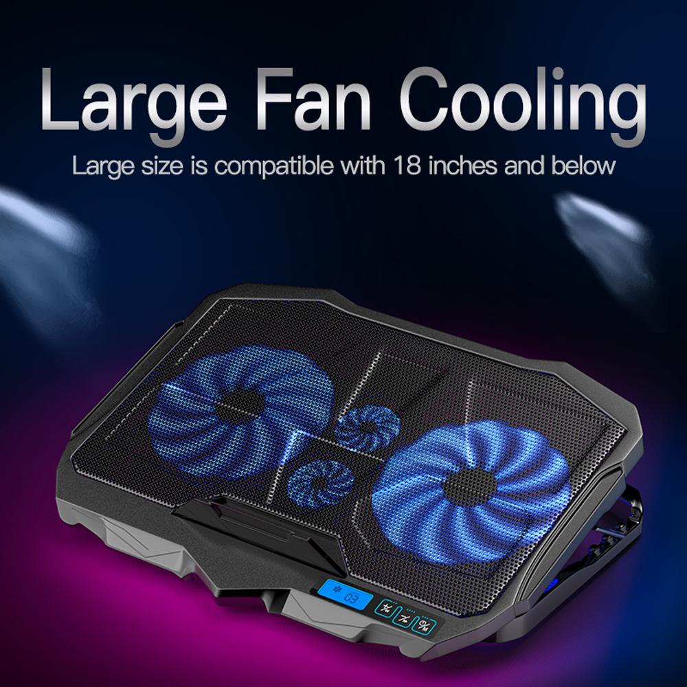 COOLPAD Đế Tản Nhiệt Làm Mát Laptop 4 Quạt Tản Nhiệt Thiết Kế Nhỏ Gọn Tiện Dụng