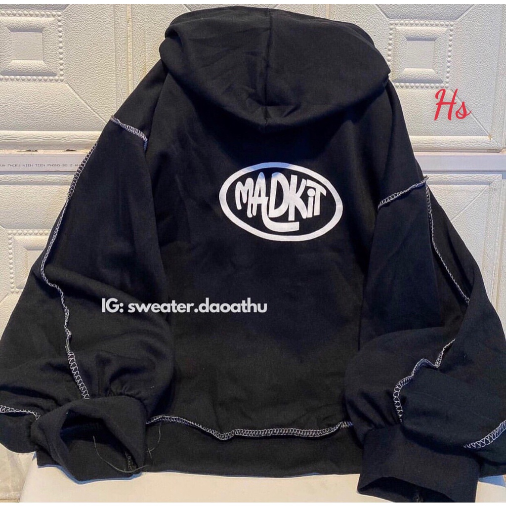 Áo Khoác Hoodie Nam Nữ Viền Chỉ In Madkit Chất Liệu Nỉ Cotton Dày Dặn Wild.Goute SP000814 | BigBuy360 - bigbuy360.vn
