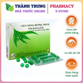 Viên xông hương tràm Vim Báo Gấm - hộp 40 viên - Giải cảm, xua tan mệt mỏi