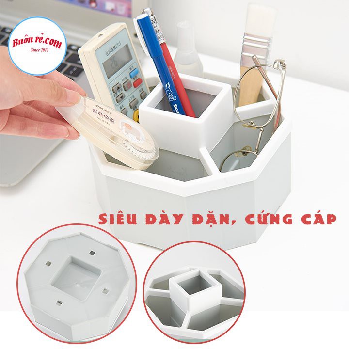 Khay tiện ích lục giác 5 ngăn để bàn nhựa Việt Nhật❤️FREESHIP❤️ Khay đựng đồ đa năng màu xinh xắn