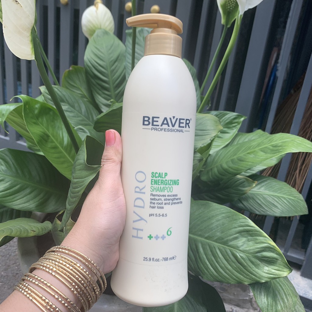 DẦU GỘI Beaver Scalp Energizing Shampoo +6  CHỐNG RỤNG VÀ KÍCH THÍCH MỌC TÓC 768ML