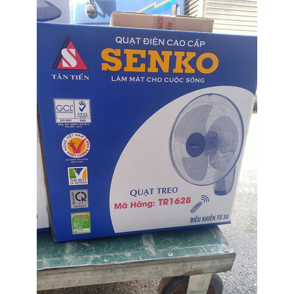 Quạt treo tường điều khiển từ xa Senko mã TR1628 bảo hành 24 tháng