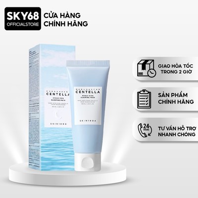 Mặt nạ ngủ giúp cấp ẩm, đều màu da, giảm thâm, mờ nếp nhăn Skin1004 Madagascar Centella Hyalu-cica Sleeping Pack 100ml