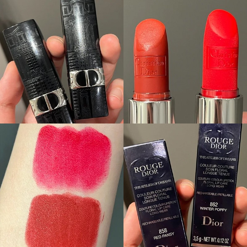 Son môi Dior 2021 phiên bản giới hạn chủ đề Giáng Sinh đẹp mắt
