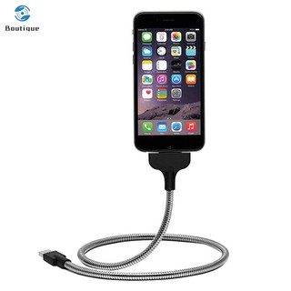 ✿♥▷ Lazy Flexible Stand Up Charging Cable Coiled Holder for iPhone Android Type-C