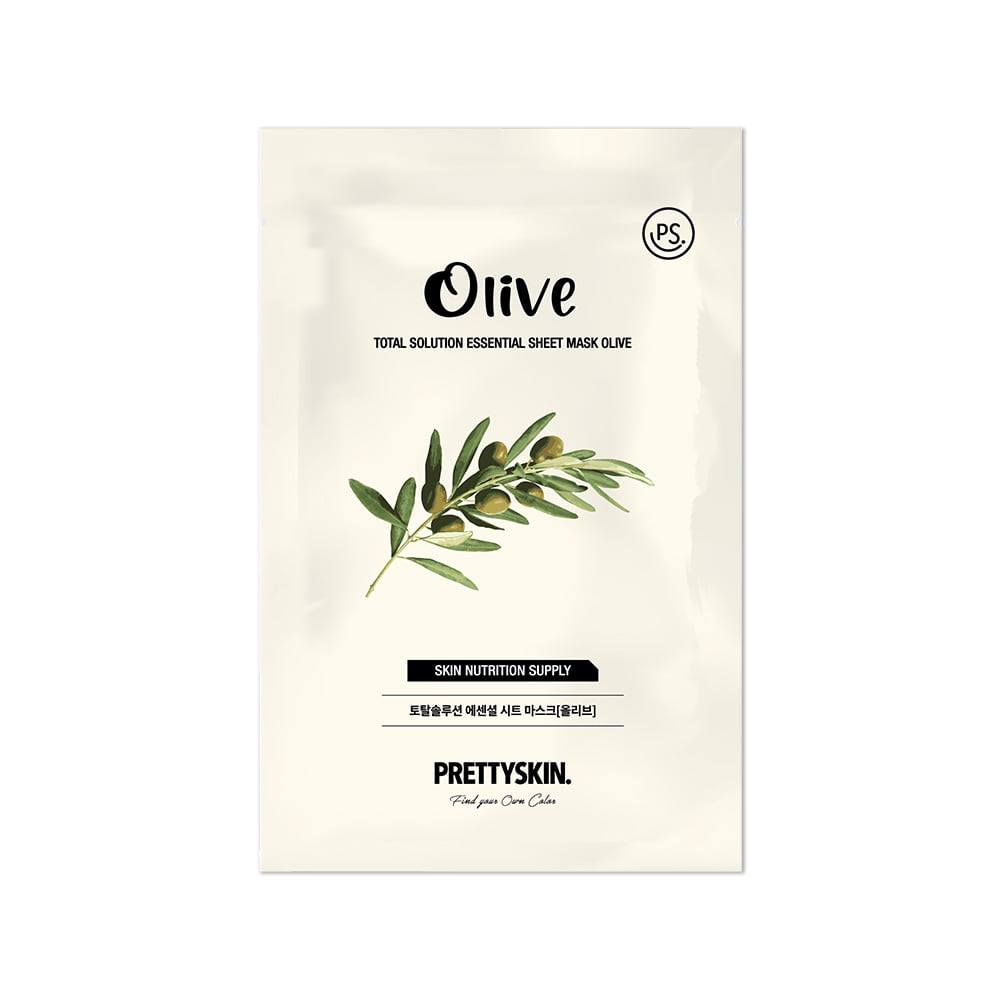 Pretty Skin Total Solution Essential Sheet Mask (23g) Olive