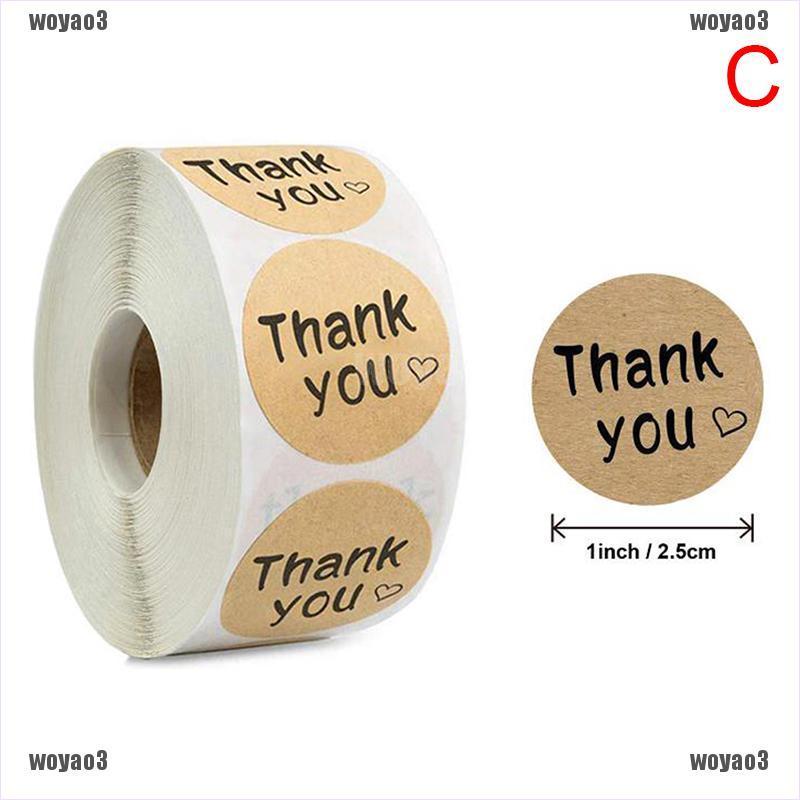 Bộ 500 Miếng Dán Chữ Thank you for your order