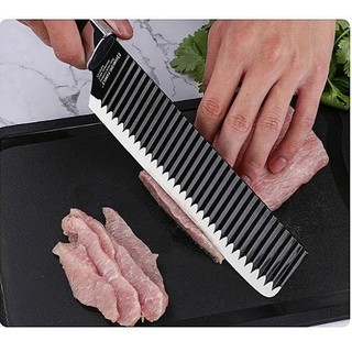 Dao răng cưa lượn sóng cắt rau củ - Dao lượn sóng chống dính cao cấp dao thái rau
