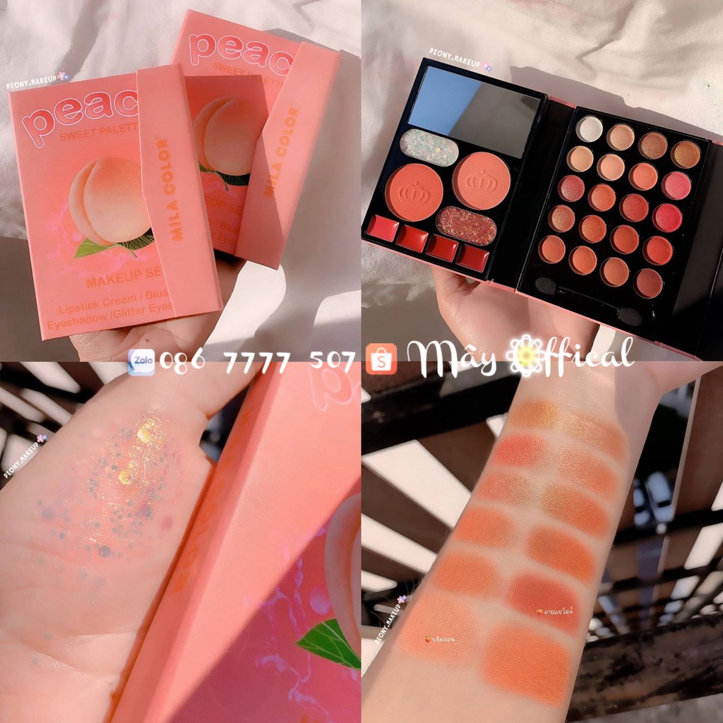 🍑 Bộ phấn kit Makeup PEACH MILA COLOR | BigBuy360 - bigbuy360.vn