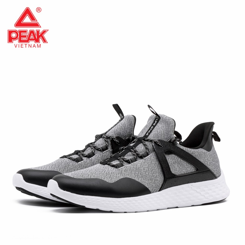 Giày thể thao Nam PEAK Casual E84667E - Ghi