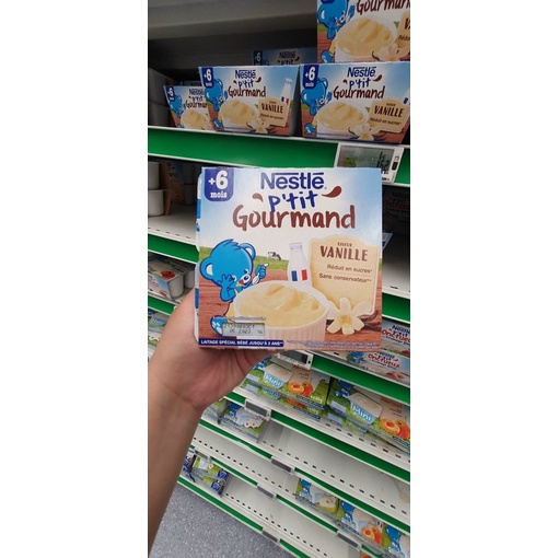 (AIR PHÁP) VÁNG SỮA NESTLE PHÁP NHIỀU VỊ CHO BÉ