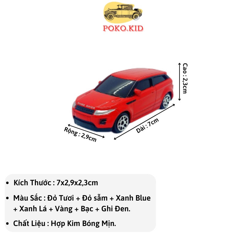 Set Ô tô Kim Loại Mô Hình Xe Thể Thao Đồ Chơi Tỉ Lệ 1 / 64 FAST Wheels POKO KID