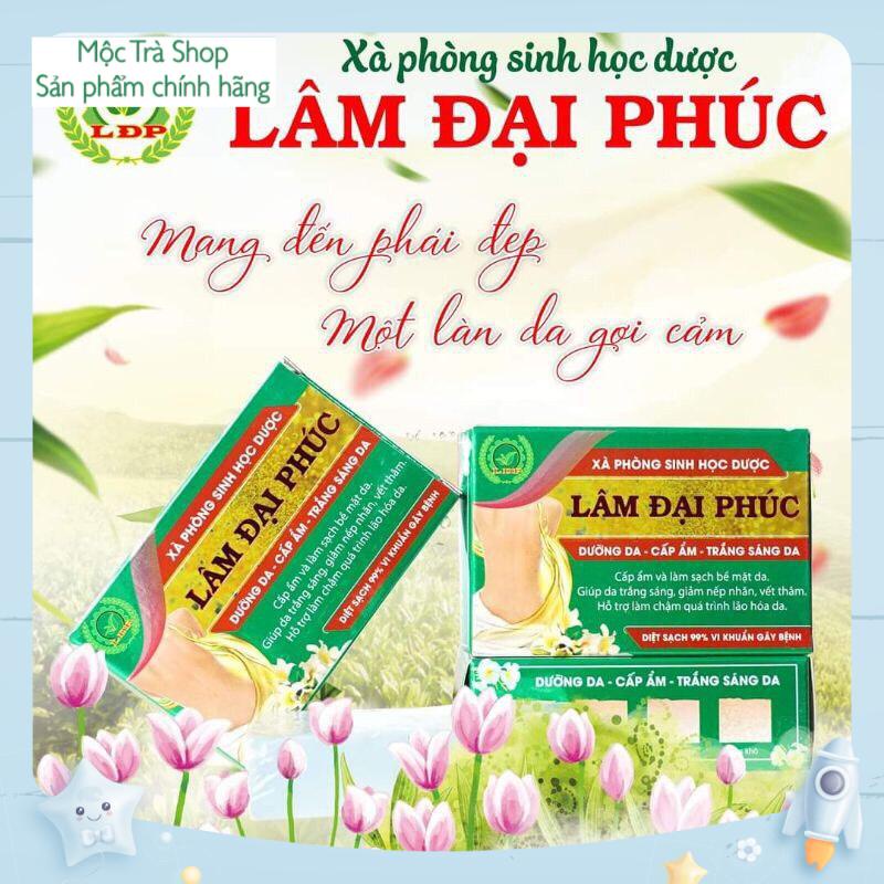 XÀ BÔNG TẮM SINH HỌC GIẢM MỤN LƯNG, DƯỠNG SÁNG DA LÂM ĐẠI PHÚC 100gr