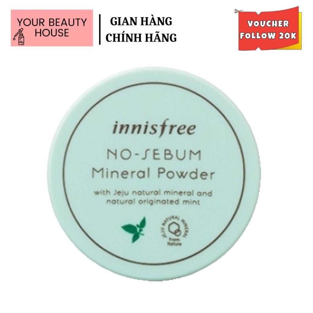 Phấn phủ dạng bột kiềm dầu Innisfree - No sebum | BigBuy360 - bigbuy360.vn