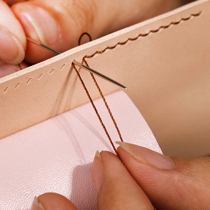 Set 12 Kim May Vá Bằng Thép Không Gỉ Hình Trụ/Gi Lanh Tiện Dụng