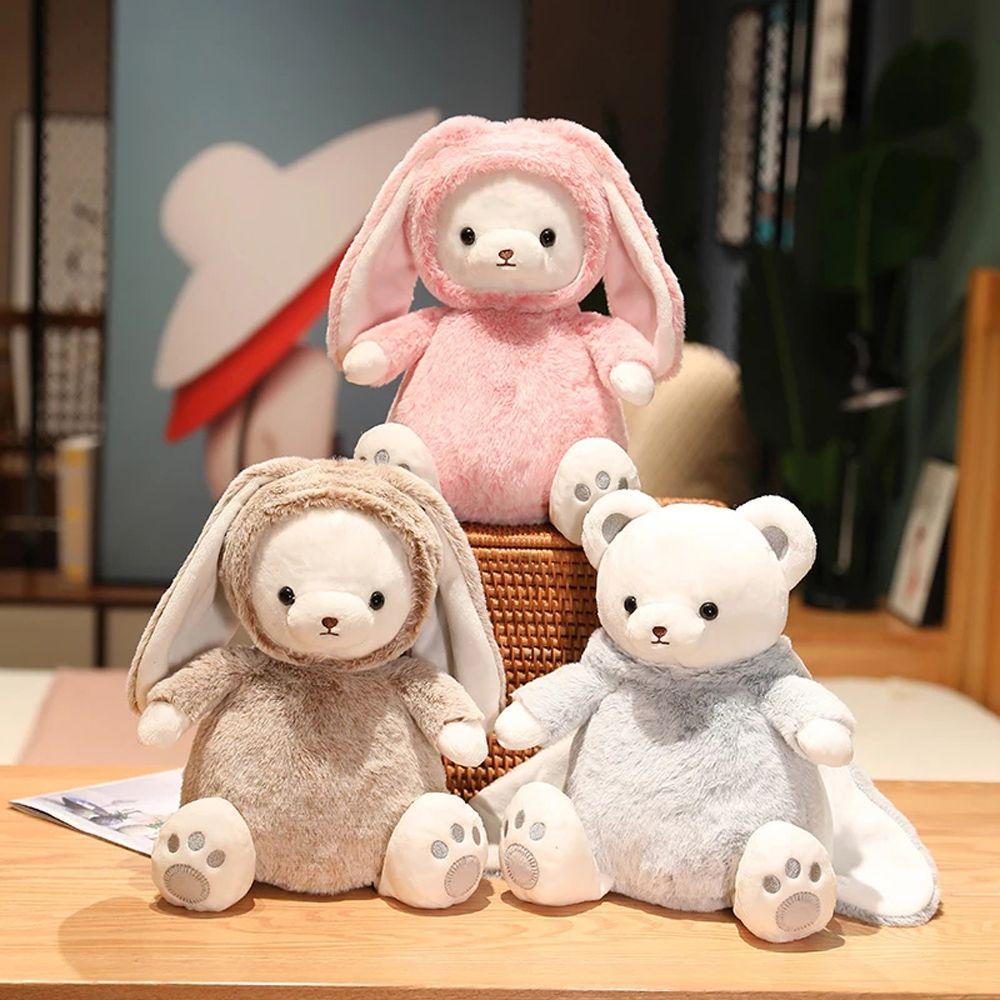 Đồ chơi nhồi bông Hình Gấu / Thỏ Mềm Mại Dễ Thương Cho Bé