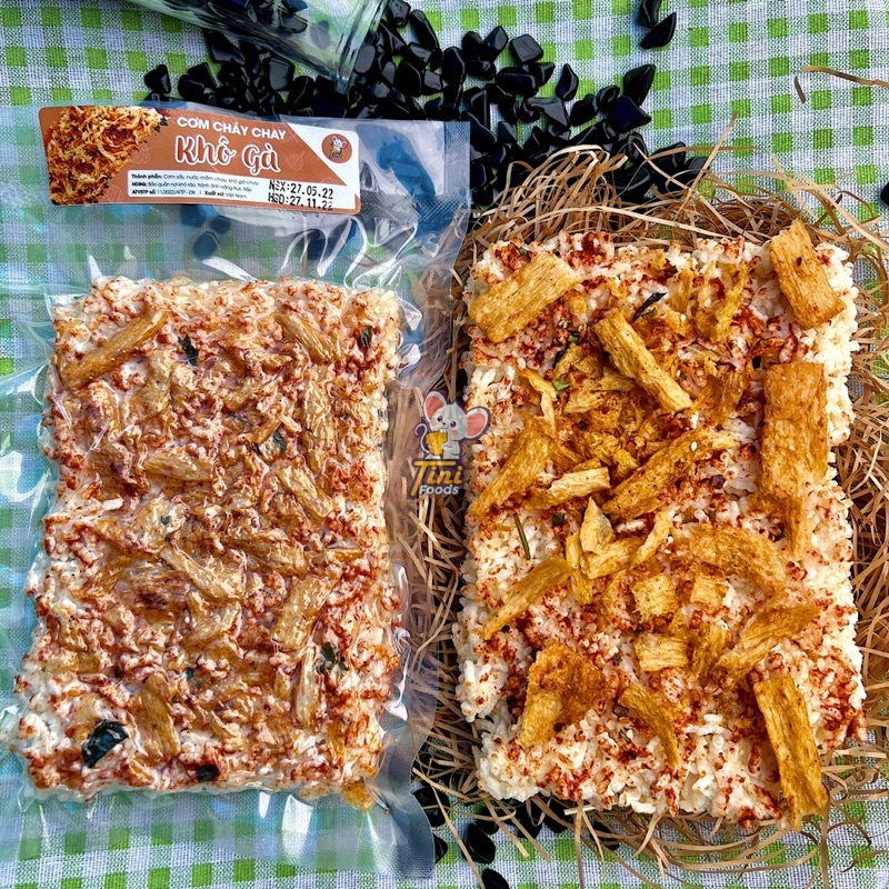 12 VỊ CƠM CHÁY GẠO TẺ MẮM HÀNH CHAY 200G - Giảm Cân Ăn Kiêng Eatclean - Chà Bông Rong Biển Khô Gà Bò Nai Mực