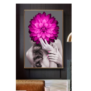 Tranh treo tường hiện đại trang trí spa cô gái LuNa BO_41