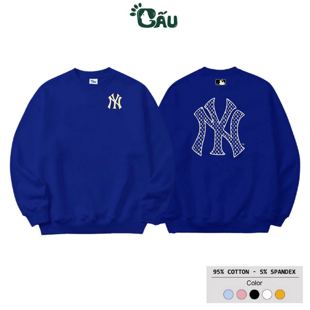 Áo sweater Men194 vải thu đông co dãn, dày dặn mềm mịn form rộng phong cách Unisex - NY NEWYORK