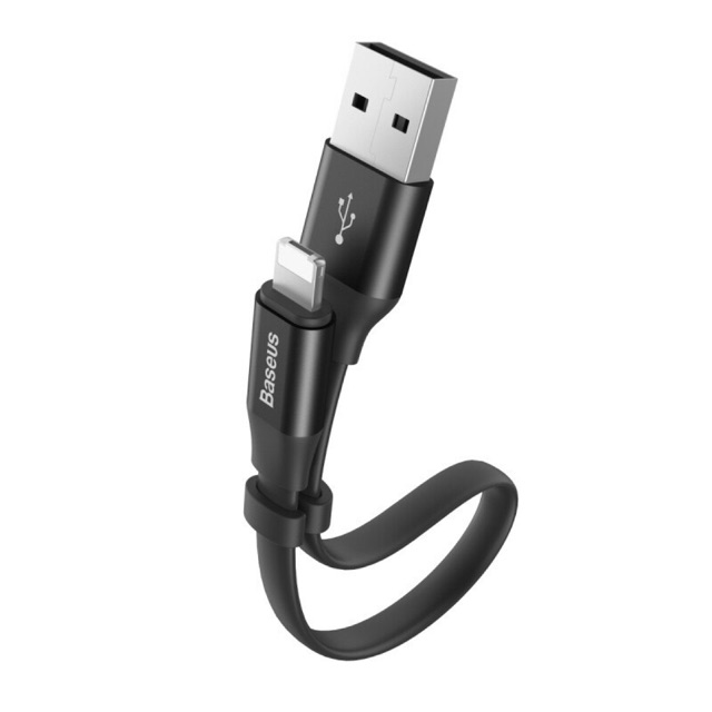 Cáp sạc BASEUS NIMBLE cổng USB Type-C, IPHONE , dây ngắn (23cm), truyền dữ liệu nhanh, sạc nhanh (3A)