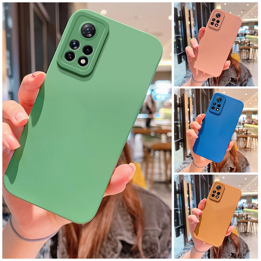 Ốp điện thoại silicon màu kẹo nhám có cho Xiaomi Mi Redmi Note 11 11S 10S 10C 10 Pro 5G