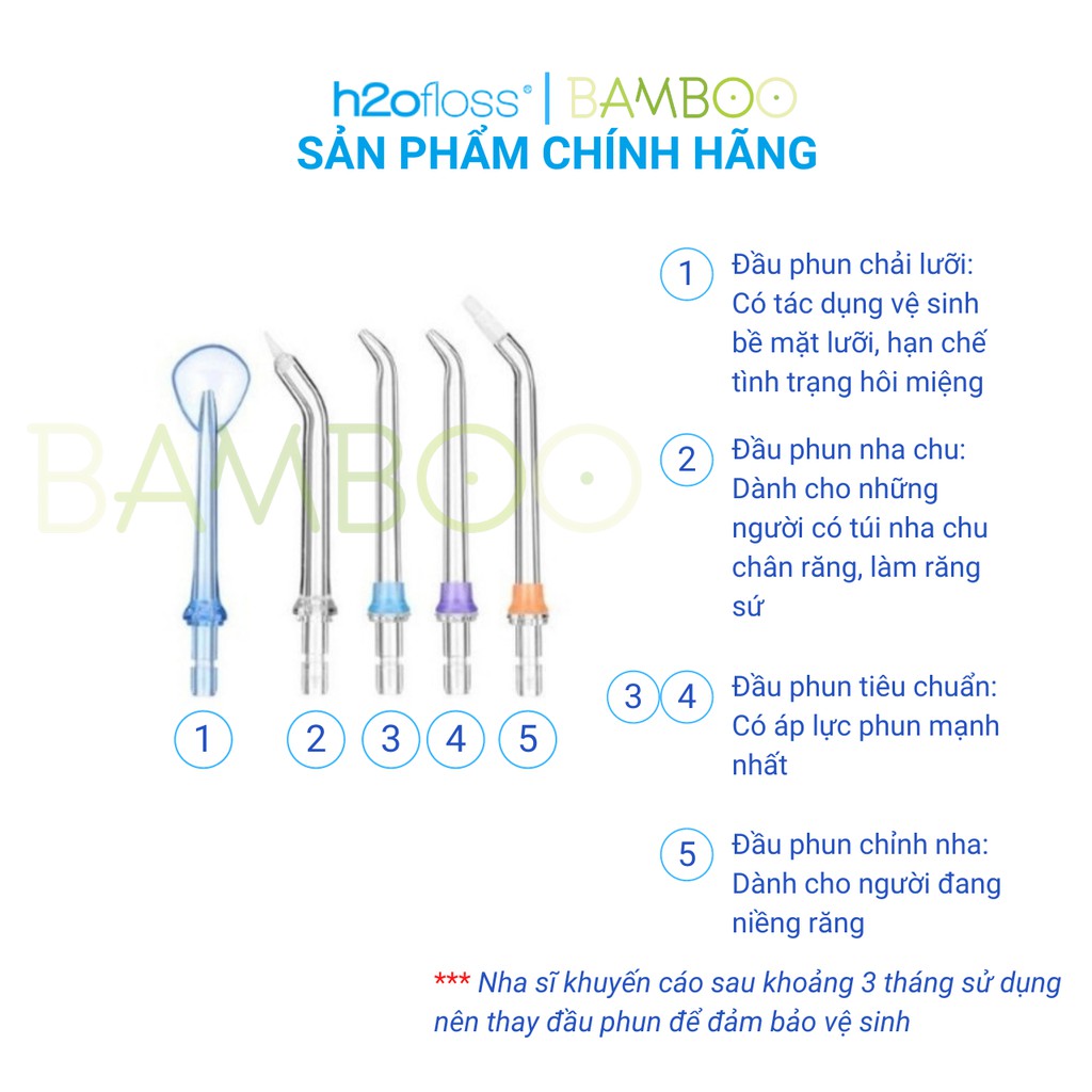 Máy tăm nước, tăm nước h2ofloss HF6, HF6P, HF9P phiên bản 2021