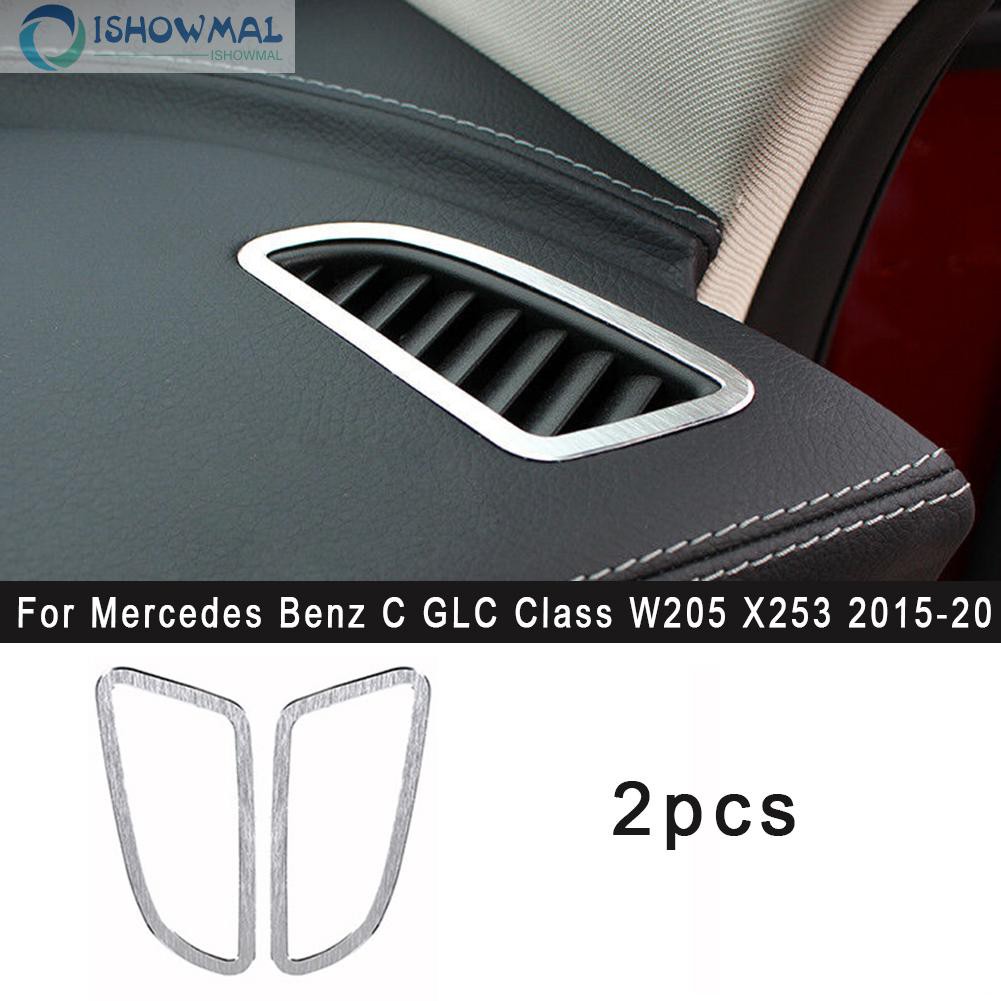 Set 2 Ốp Viền Lỗ Thông Khí Xe Ô Tô Mercedes Benz C Glc Class W205 X253 2015-20 Đa Năng