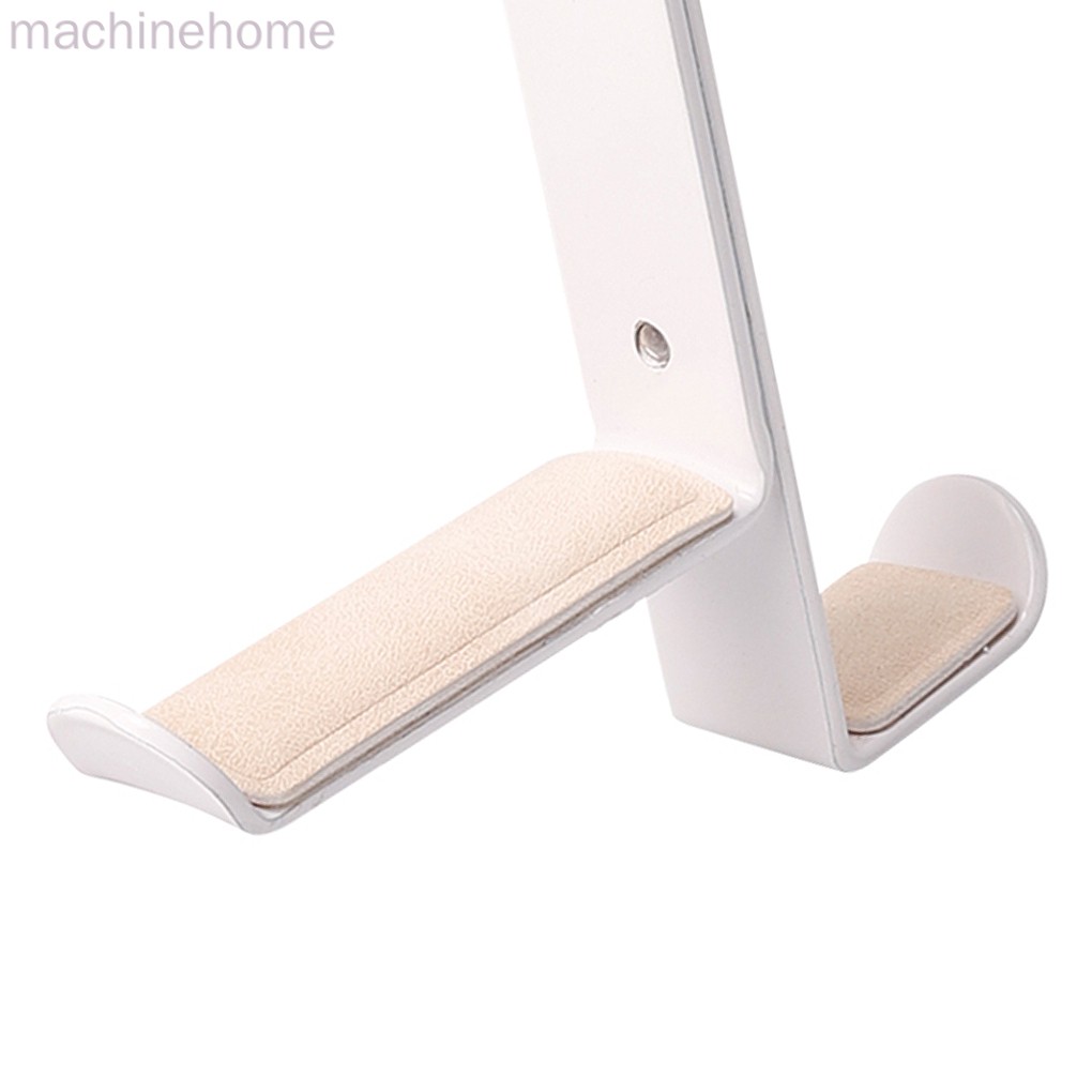 Headset Hanger Earphone Headphone Stand Earphone Metal Hook Holder Table Clamp Desk Clip PU Leather Pad machinehome | BigBuy360 - bigbuy360.vn