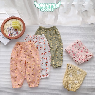 Quần alibaba họa tiết lưng thun bé gái 1 2 3 4 5 6 tuổi MINTSCLOSET Mint's Closet - QR8622