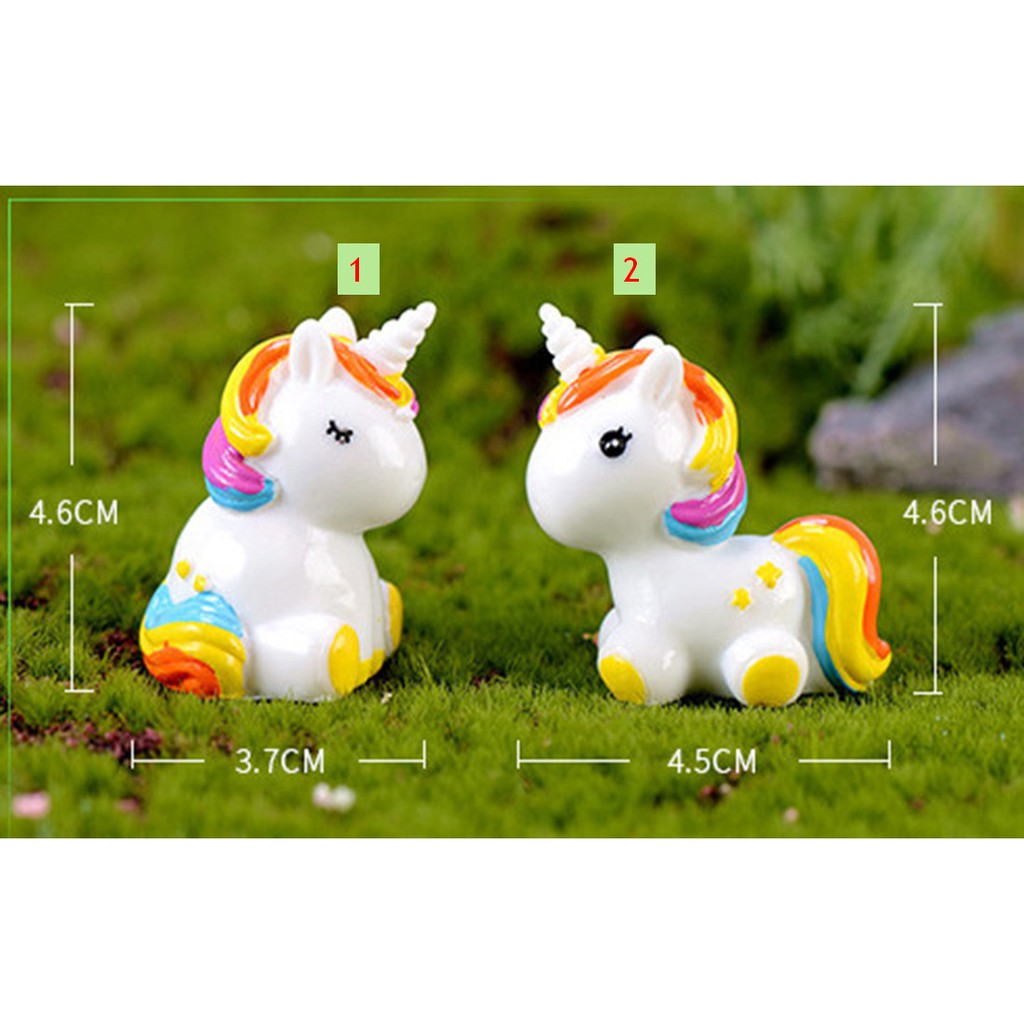 Nút cài dép Sticker Jibbitz hình Unicorn 4D size TO cho sục bít đầu Cross Duet Baya