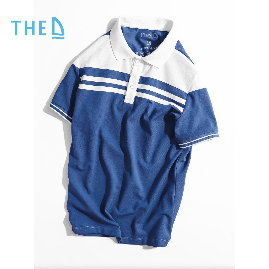 Áo Polo Nam Cotton The D Dáng Regular - Vải Cá Sấu Dệt Kim Cương, Mềm Mịn, Thoáng Mát, Thấm Hút Tốt QF63