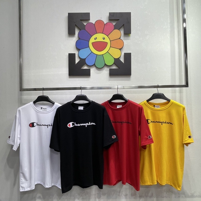 Áo thun Champions Logo thêu Nam nữ chất cotton | BigBuy360 - bigbuy360.vn