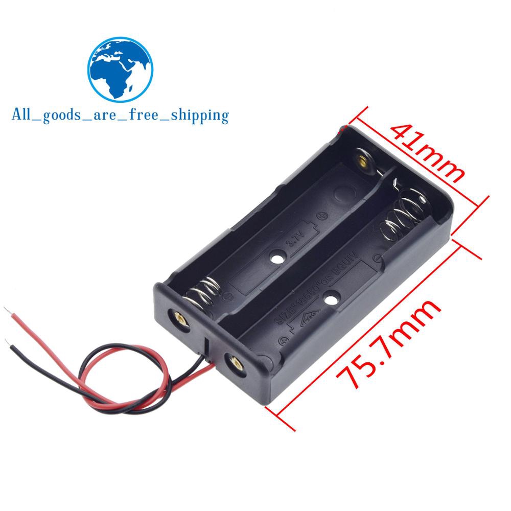 Hộp Nhựa Đựng Pin 1x 2x 3x 4x 18650 1 2 3 4 Pin Có Dây Nối
