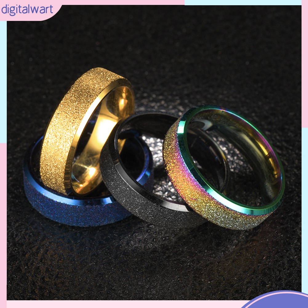 {digitalwart} Nhẫn Cặp Đôi Mặt Nhám Thời Trang Dự Tiệc Dành Cho Nam Và Nữ