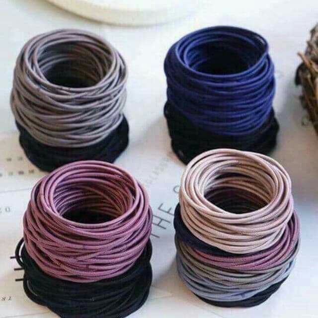 Set 100 dây chun buộc tóc