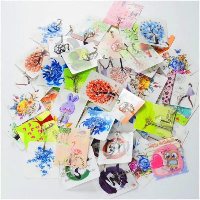 Combo 10 móc dán tường 3D siêu dính