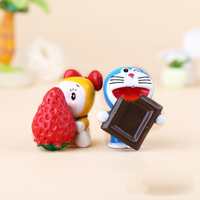 Set 6 Mô Hình Đồ Chơi Nhân Vật Hoạt Hình Doraemon