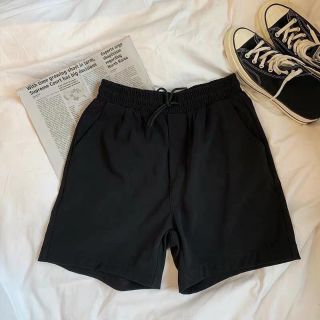 Quần Short Nỉ Thun Basic Unisex - quần short nam chất nỉ da cá màu đen trơn