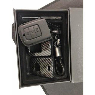 Ốp chìa khóa cacbon xe Honda City, Civic, CRV 2018 - 2019 - chìa 3 nút