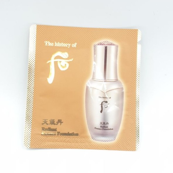 Kem nền Whoo lớp nền đẹp ko tì vết Radiant Foundation Whoo 1ml | BigBuy360 - bigbuy360.vn