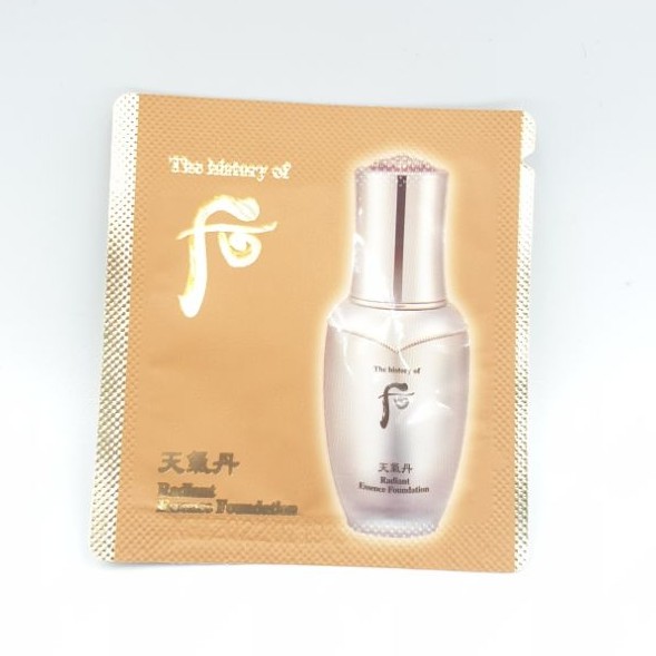 Kem nền Whoo lớp nền đẹp ko tì vết Radiant Foundation Whoo 1ml